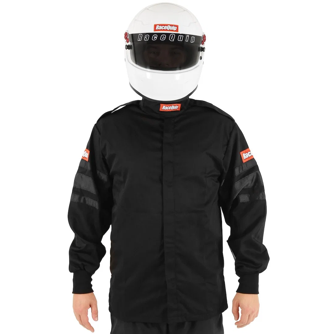 111002 – RACEQUIP Racing Apparel, Jacket Small SFI 3.2A/1 Rated Thermal Protective Performance 11 Black 1 Layer Pyrov...